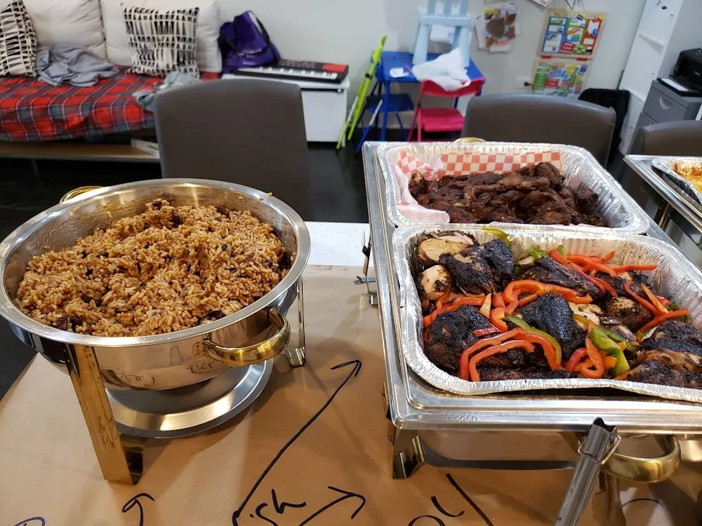 Rice & Beans Jerk Chicken & Jerk Fish